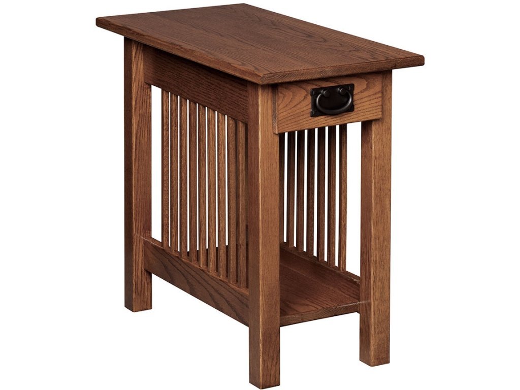 Mission Chairside Table With Drawer