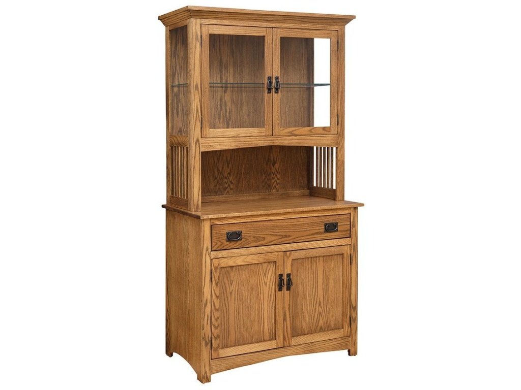 Deluxe Mission 2-Door China Hutch