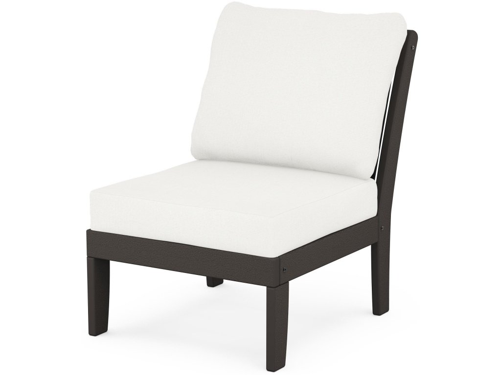 Braxton Modular Armless Chair In Vintage Finish