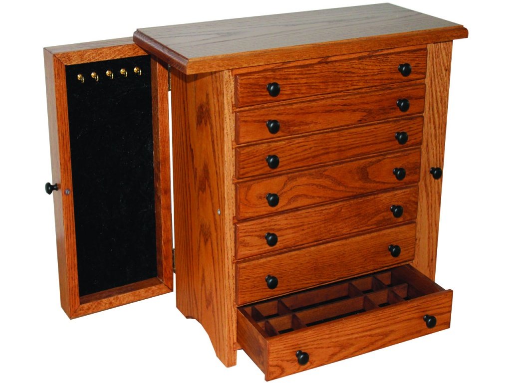 7-Drawer Jewelry Chest With Wings