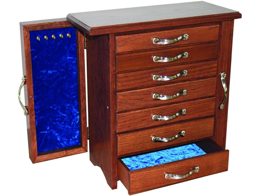 7-Drawer Jewelry Chest With Wings