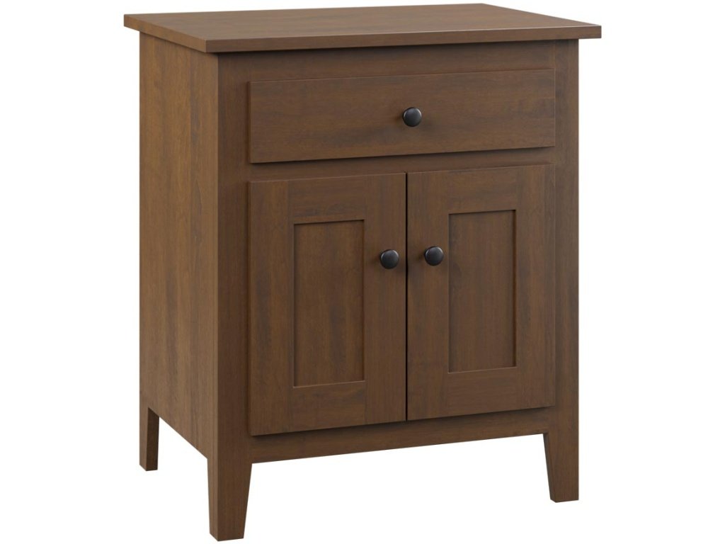 Jamestown 1 Drawer Nightstand In Brown Maple FC-10759 Saddle