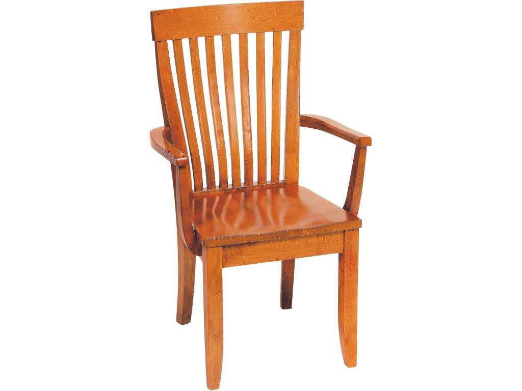 Monterey Arm Chair With Wood Seat