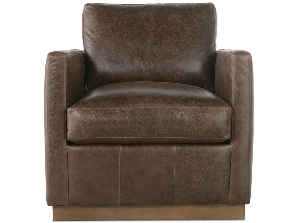 Allie Leather Swivel Chair