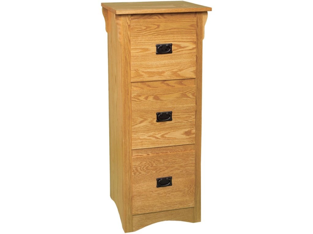 Three Drawer Mission Filing Cabinet