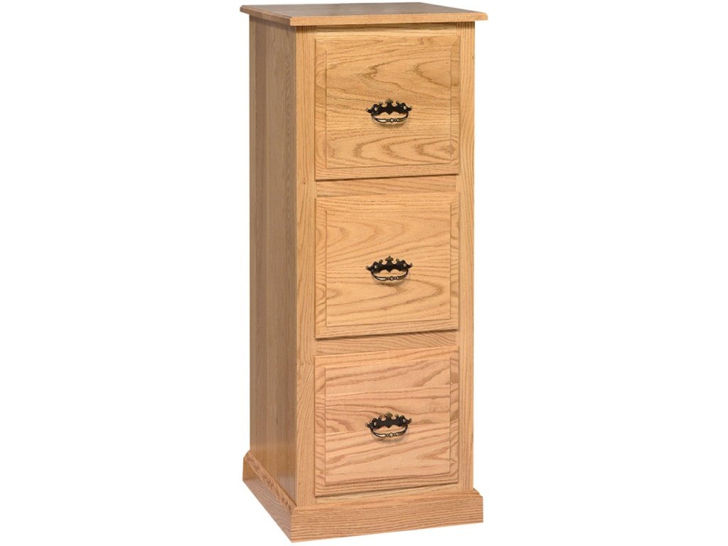 Three Drawer Traditional Filing Cabinet