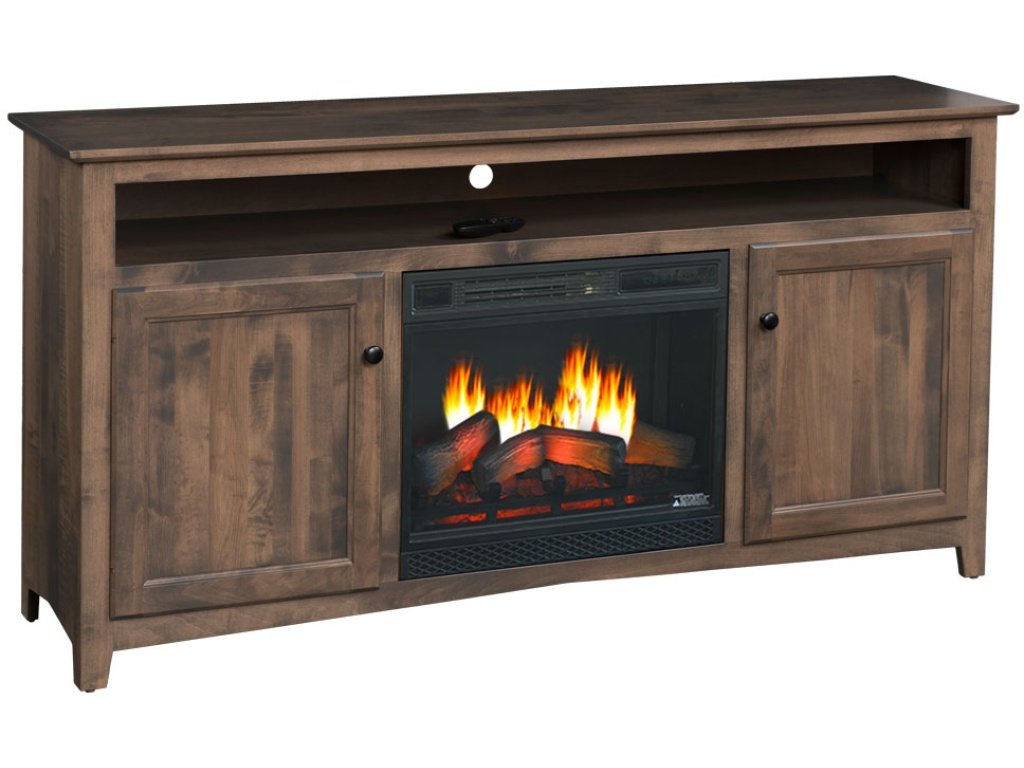 Linwood 75″ Tv Console W/ Fireplace