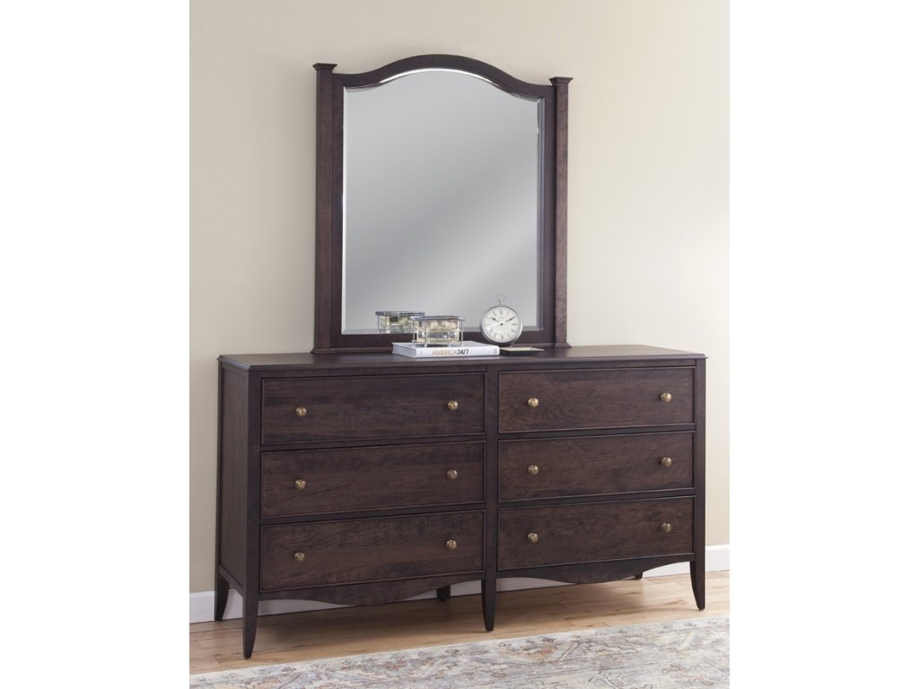 Providence 6 Drawer Dresser & Arch Mirror