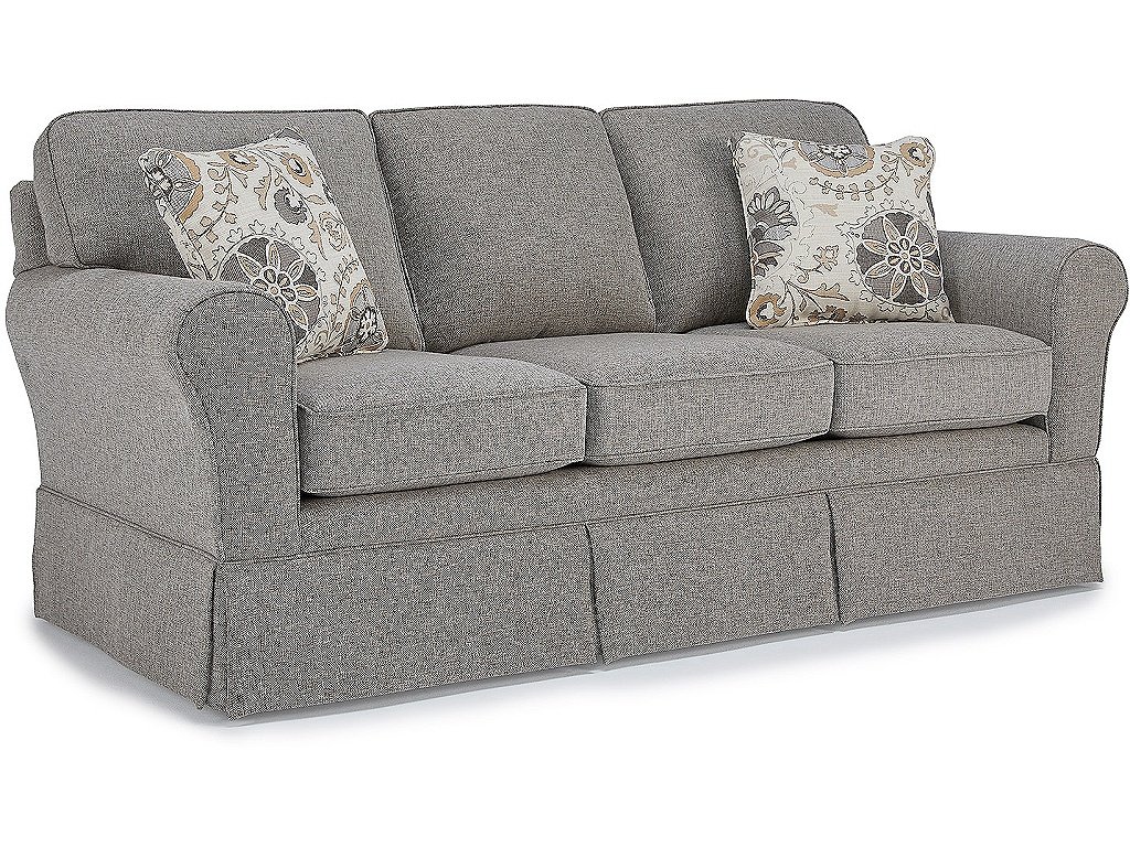 Susanna Rolled Arm Skirted Sofa