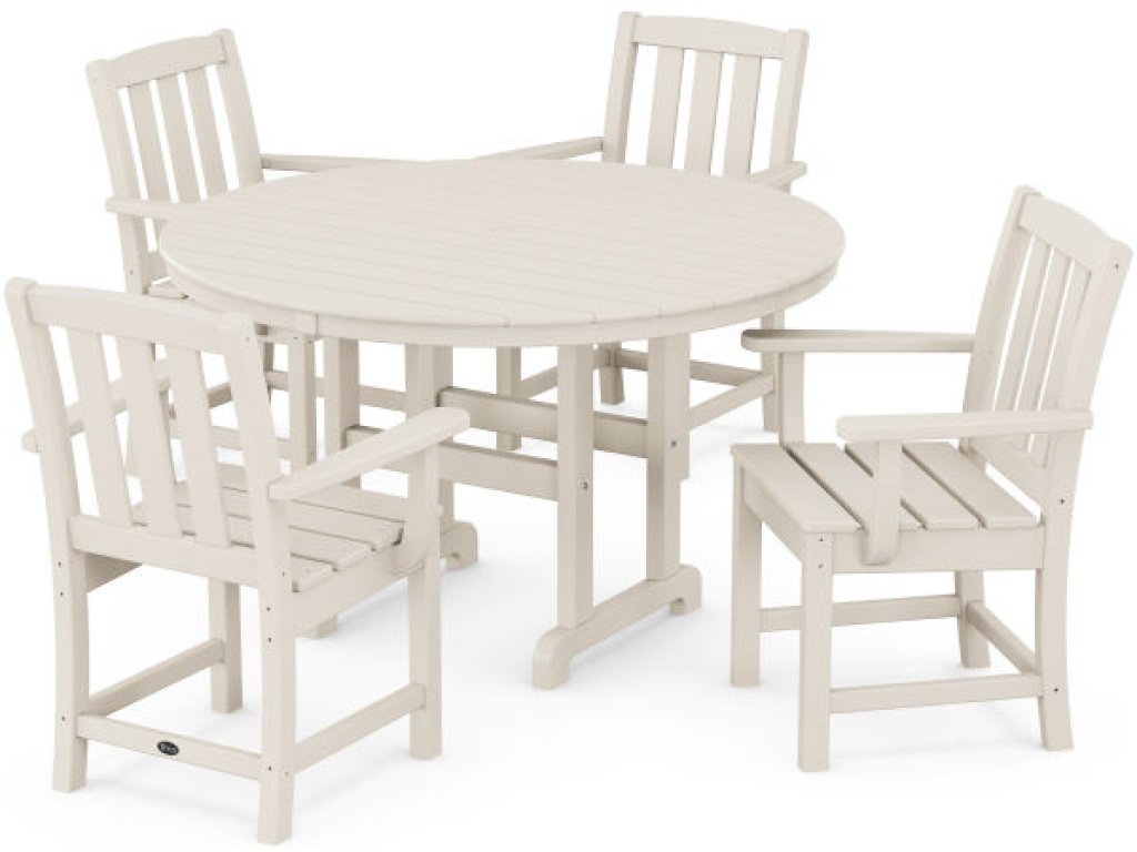 Cape Cod 5-Piece Round Farmhouse Dining Set