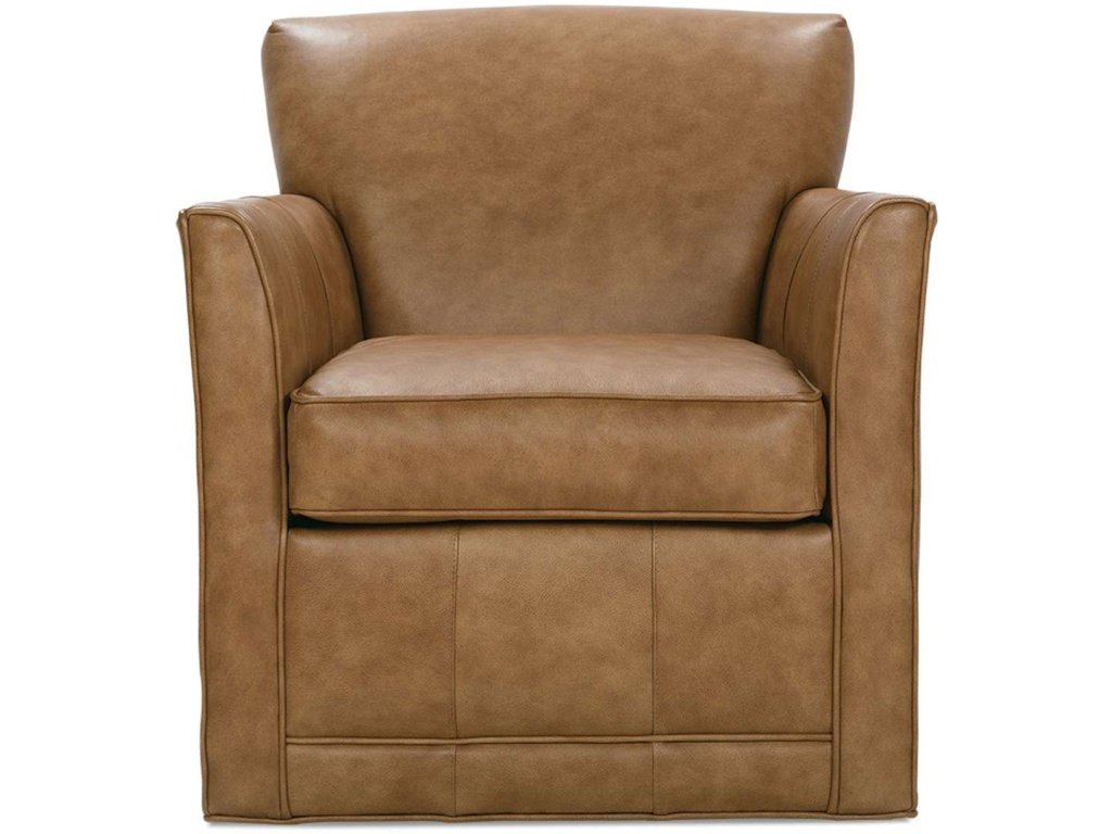 Times Square Leather Swivel Glider