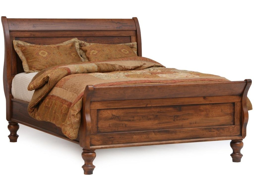 Iron River Sleigh Bed With Regular Footboard