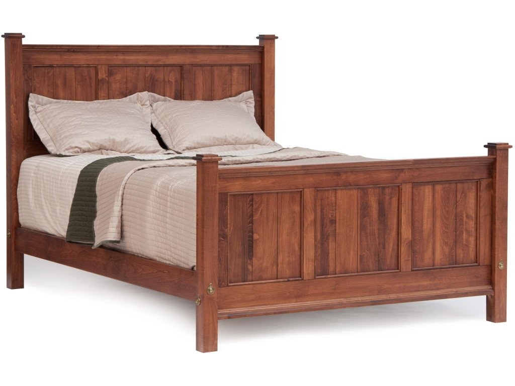 Panel Bed With Footboard Storage