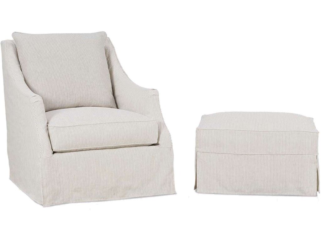 Kate Slipcover Swivel Chair