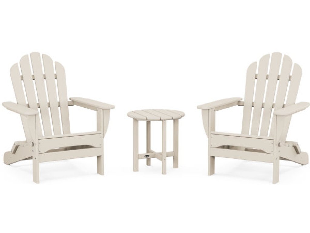 3-Piece Monterey Bay Folding Adirondack Set