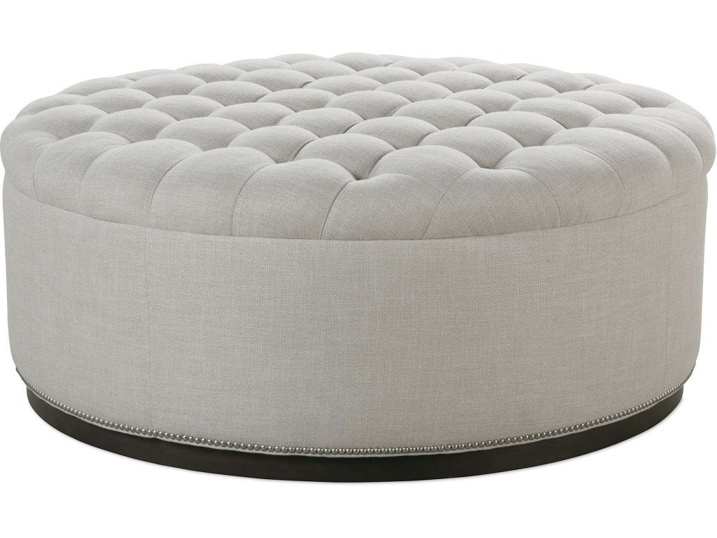 Circle Tufted Ottoman 48X48