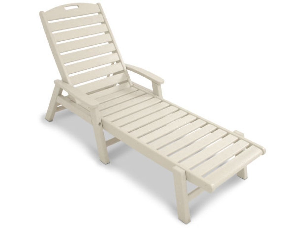 Yacht Club Chaise with Arms - Stackable