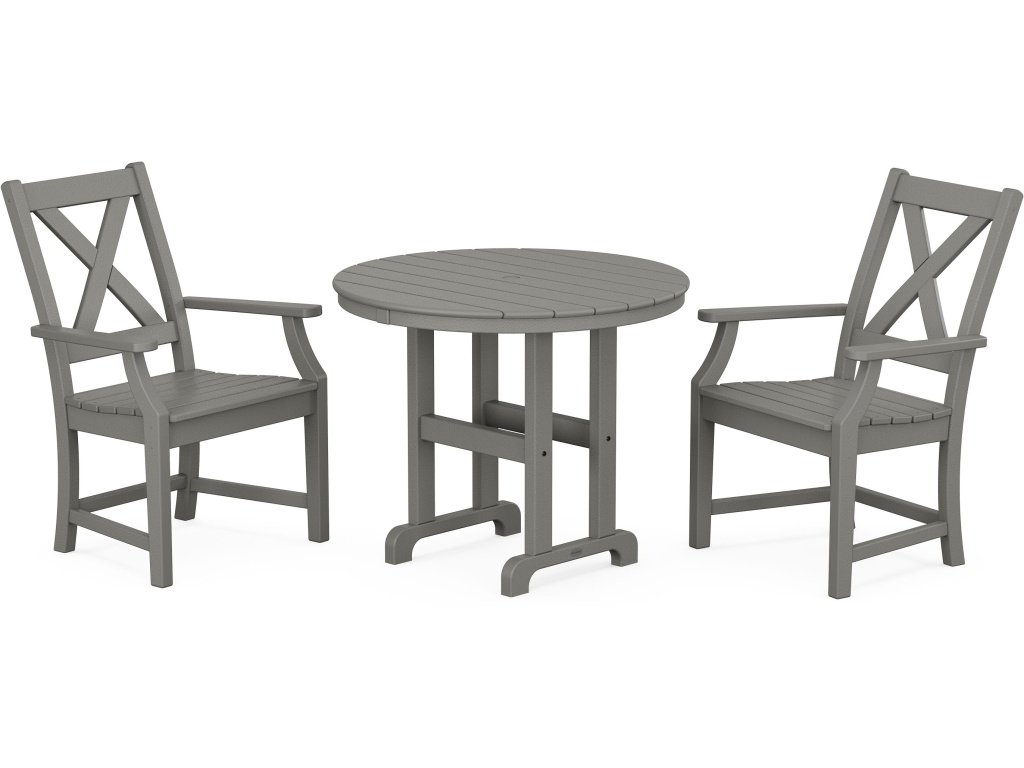 Braxton 3-Piece Round Dining Set