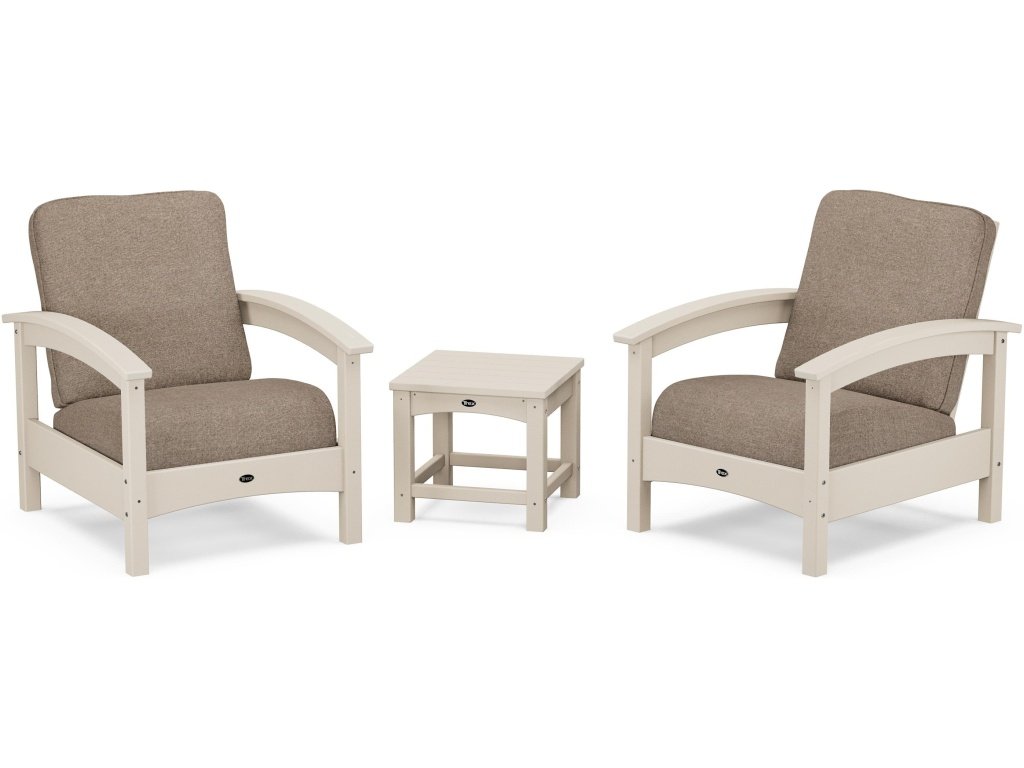 Rockport Club 3-Piece Deep Seating Conversation Set