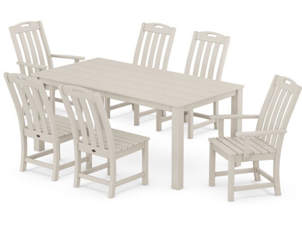 Yacht Club 7-Piece Parsons Dining Set